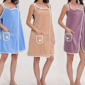 Nwt Soft Terry Cloth Wrap Towel